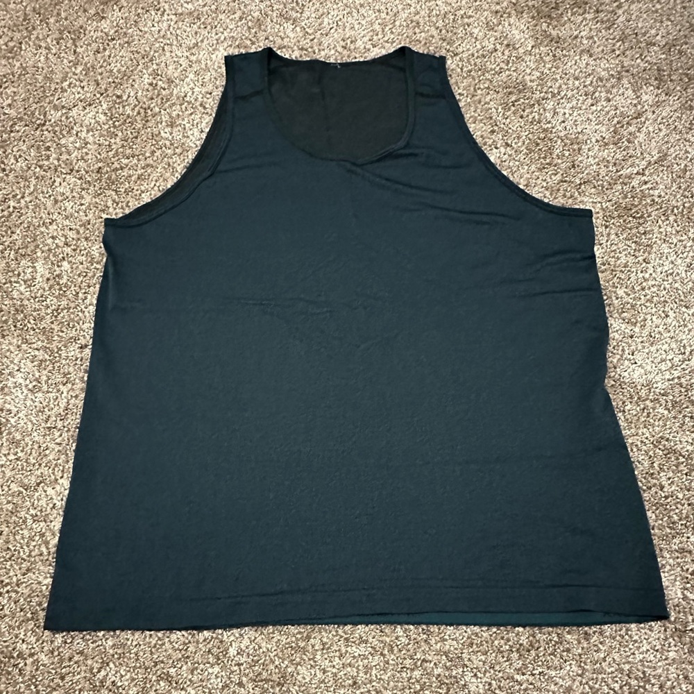 Men’s XL Tank Top Shirt Lululemon Workout Athletic Like New Green